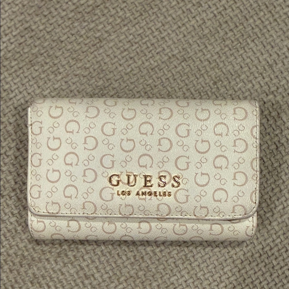 Guess Beige Logo Wallet